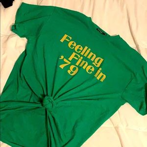 Nasty Gal Feeling Fine in 79’ oversized T shirt